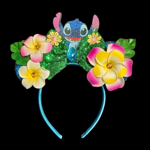 Disney Inspired Handmade Stitch Minnie Ears - NWOT - Picture 3 of 3